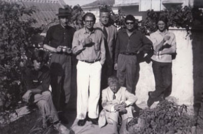 William S. Burroughs, Allen Ginsberg, Alan Ansen, Gregory Corso, Ian Summerville, Peter Orlovsky, Paul Bowles, Tangiers, 1957 William S. Burroughs, Allen Ginsberg, Alan Ansen, Gregory Corso, Ian Summerville, Peter Orlovsky, Paul Bowles, Tangiers, 1957